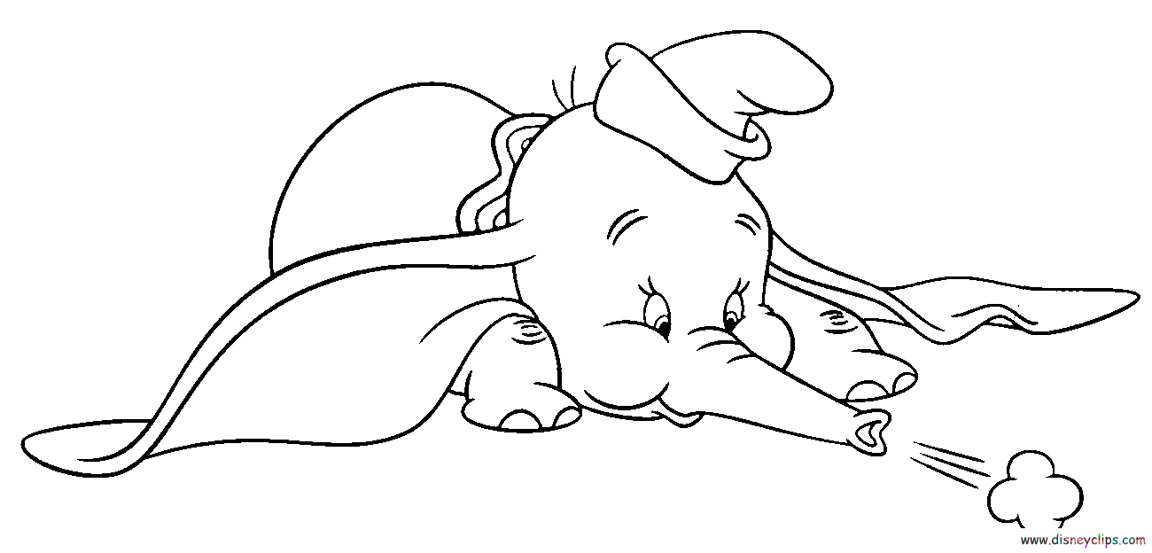 baby disney coloring pages dumbo - photo #9