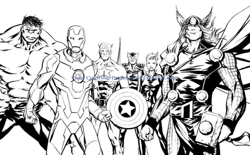avengers coloring sheets - Free Printables
