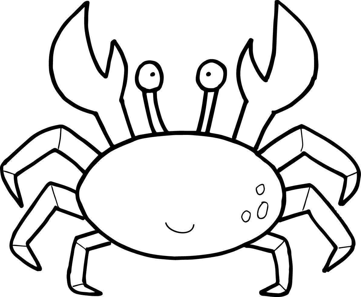 Crabs Free Colouring Pages