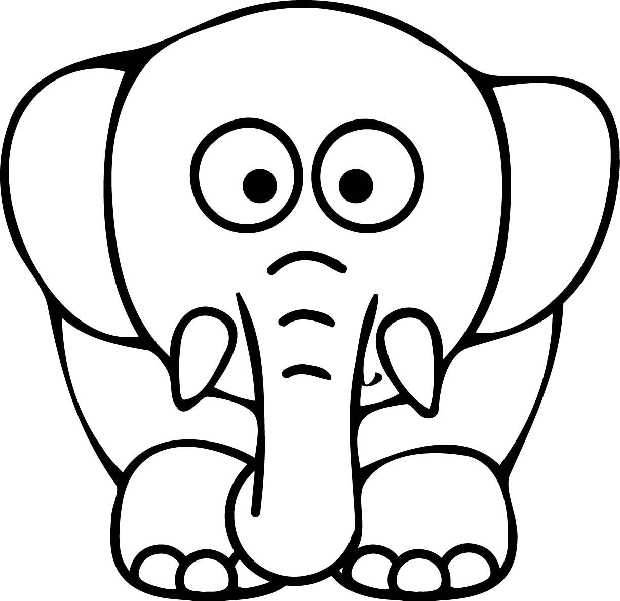 Black beauty 18 Elephant coloring pages Free Printables