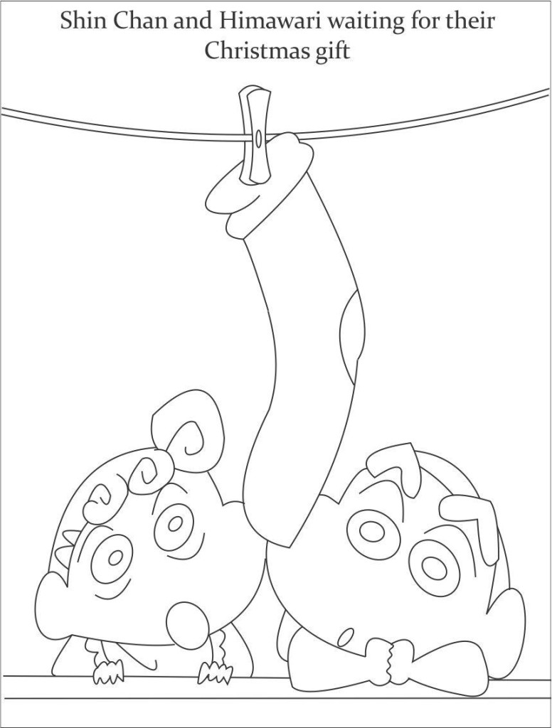 Shinchan coloring page