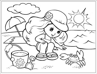 images of summer season for coloring pages - photo #24