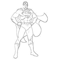 Coloring Pages For Boys Superman Cape