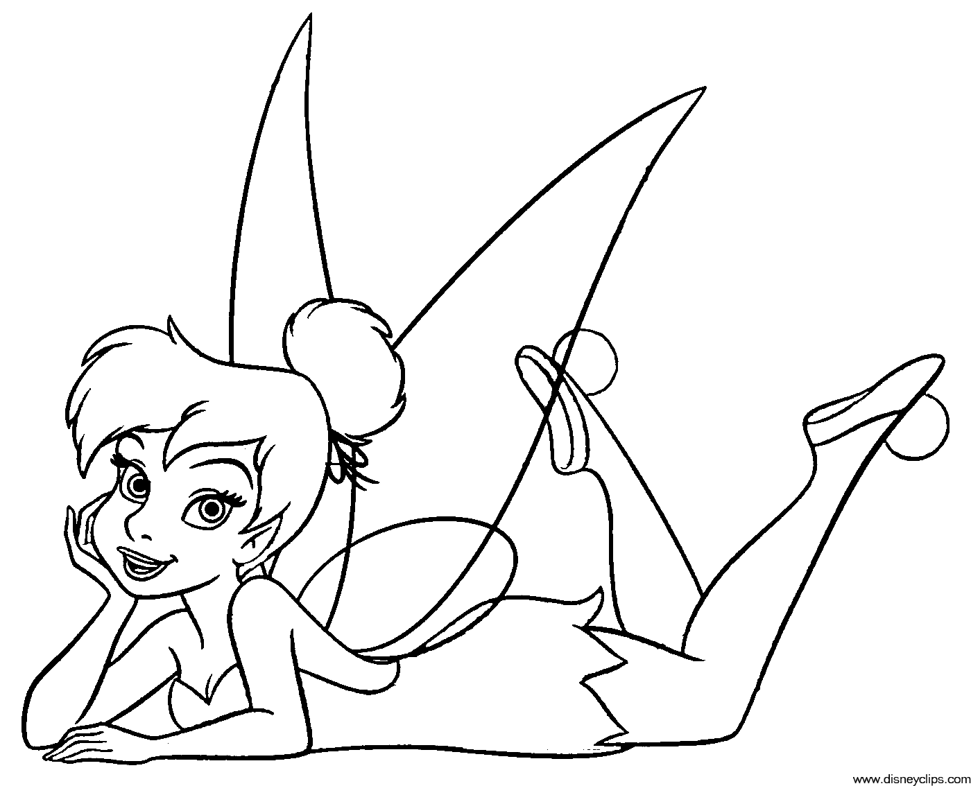 i love tinkerbell coloring pages - photo #32