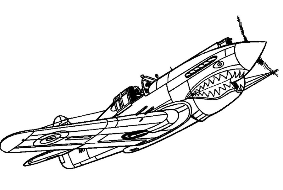 88 Coloring Pages Jet Plane Best