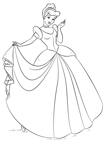 7 70 Collections Cinderella Coloring Pages Online  HD