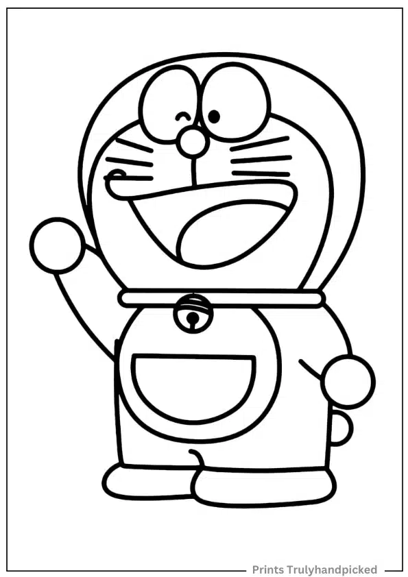 Doraemon Waving Hi