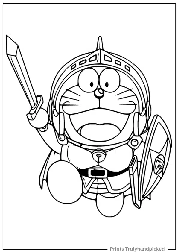 Doraemon in Knight Suit