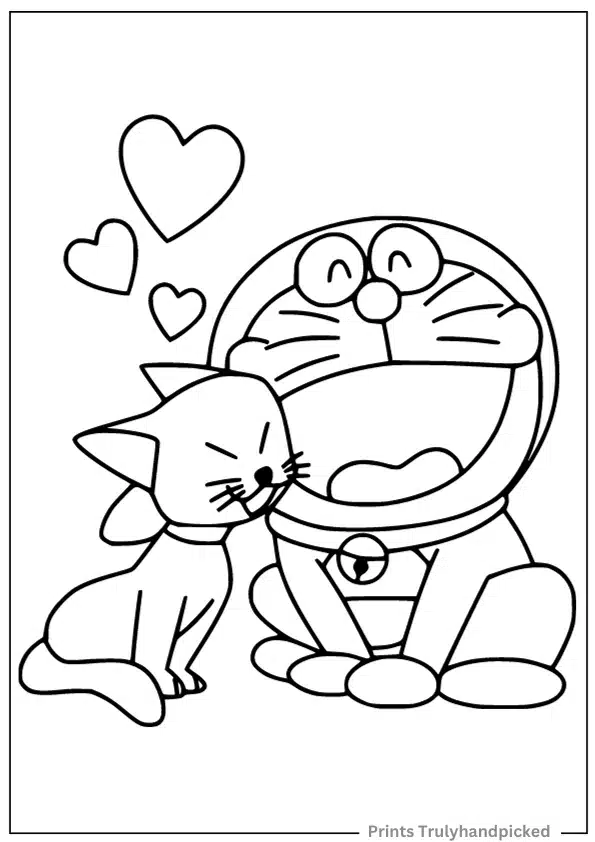 Mii-chan and Doraemon