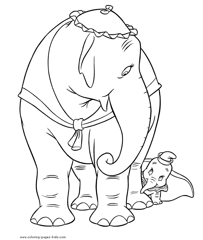 dumbo print and color – Free Printables