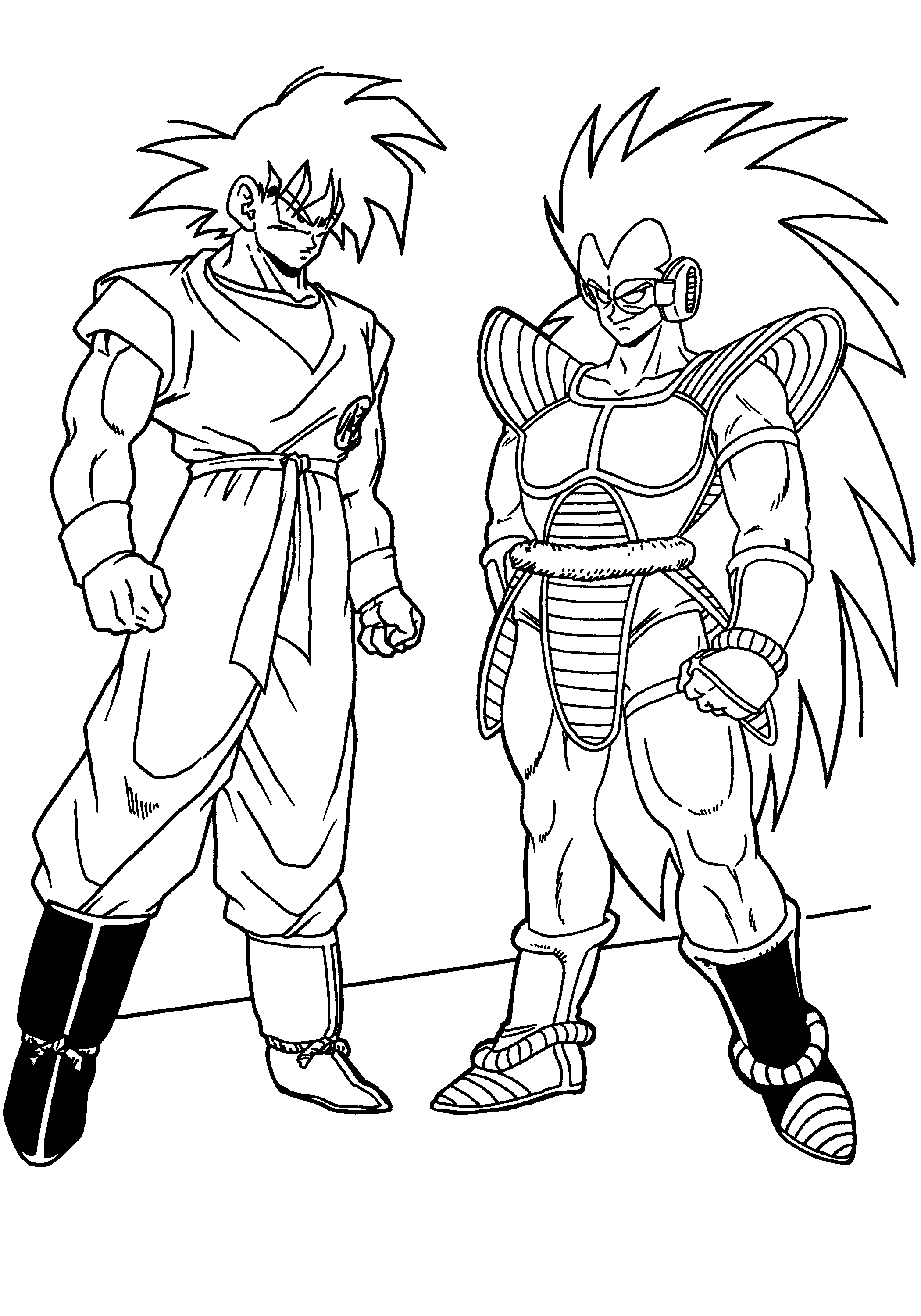 Goku and Gohan Coloring Pages - Free Printable Coloring Pages