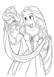 tangled coloring pages 13  free printables