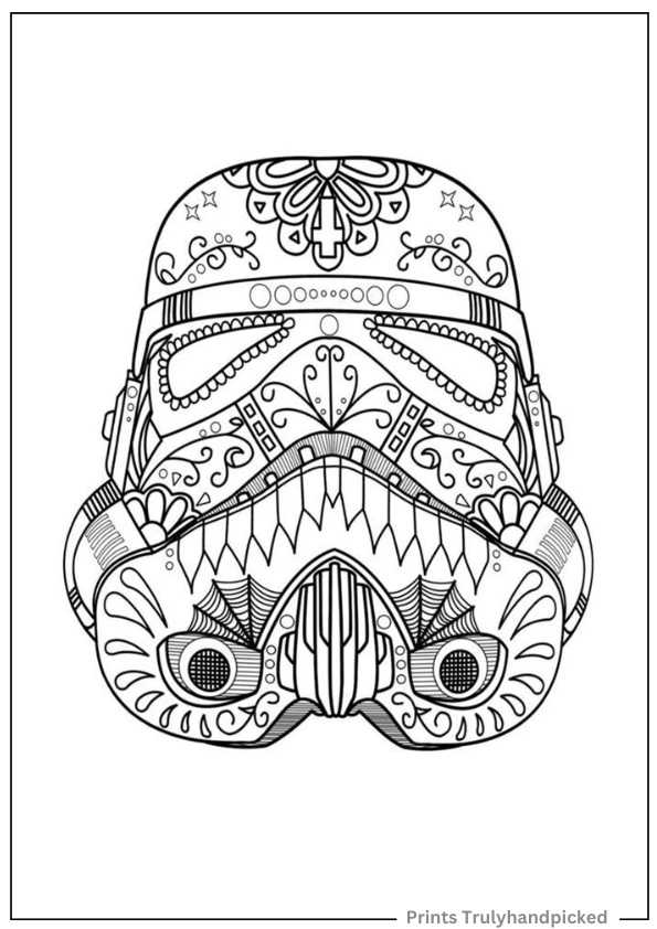 Mandala Zentangle Star Wars Mask