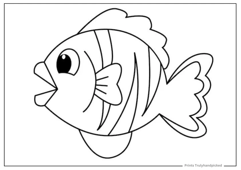 Printable Fish Coloring Page