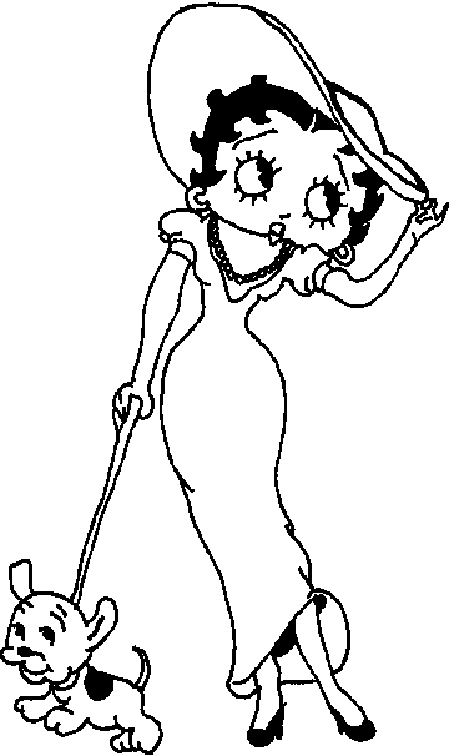 Coloring Pages Of Betty Boop Free Printables