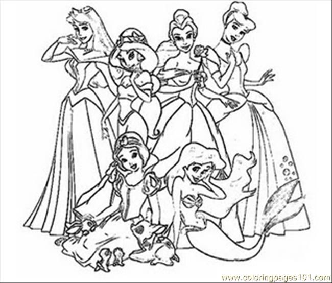 disneyprincess coloring pages from kaylee – free printables