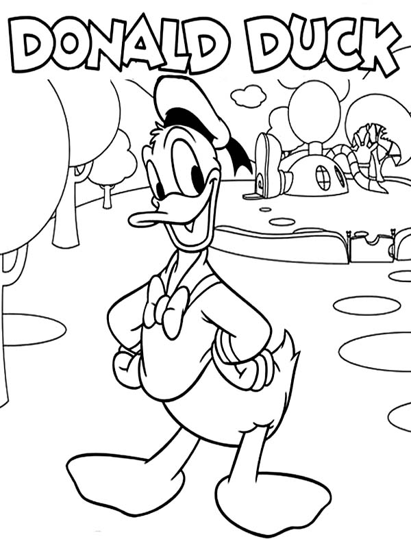 Download Hilarious activities of funny duck 20 Donald Duck coloring ...