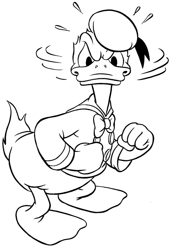 Hilarious Activities Of Funny Duck 20 Donald Duck Coloring Pages Free Printables