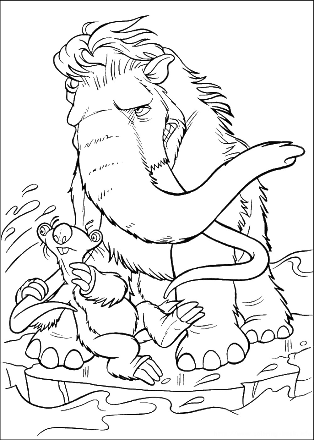 coloring pages of ice age by jack – Free Printables