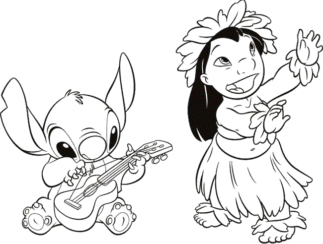 Lilo Stitch Coloring Pictures Added Kaylee Free Printables