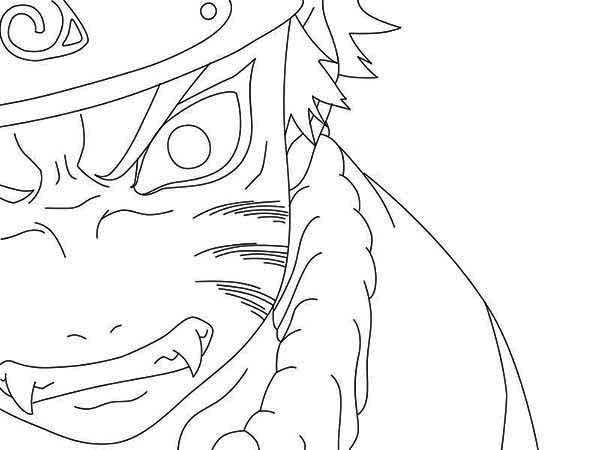 naruto coloring pages nine tailed fox