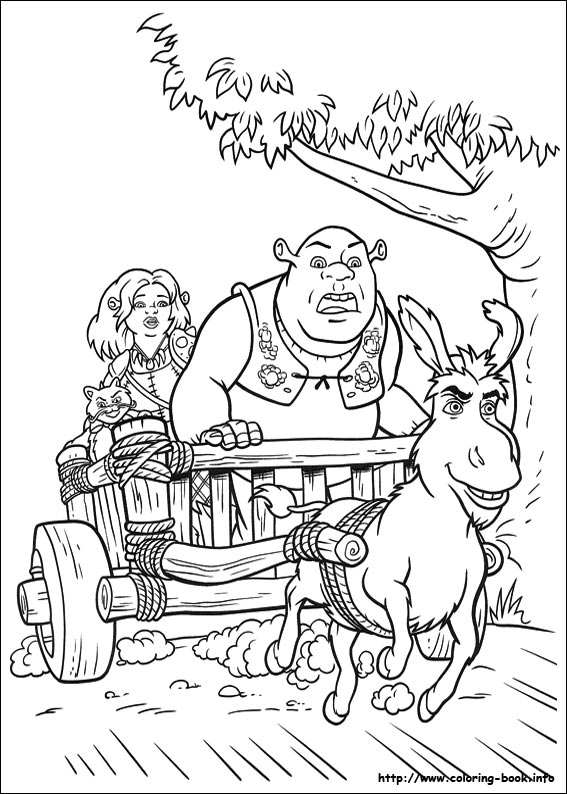 Shrek Pictures Coloring Sheets Free Printables