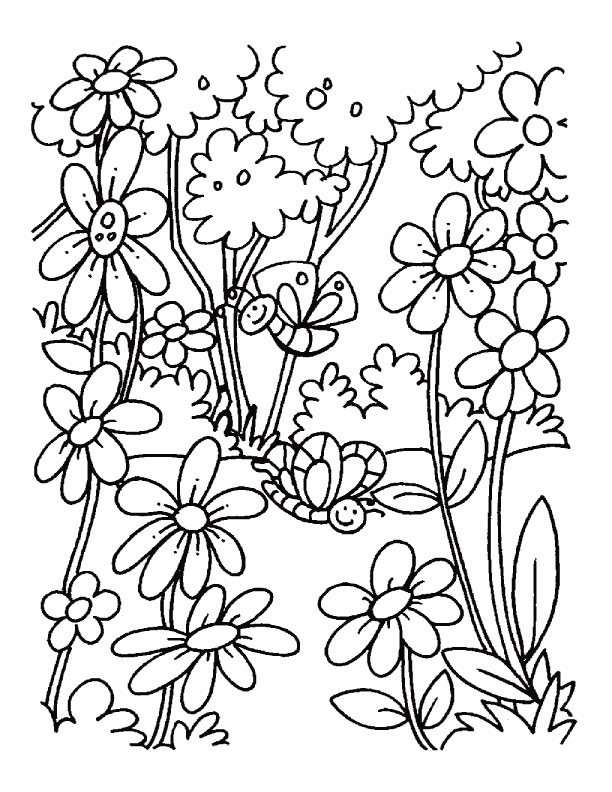 Refreshing And Delightful Views Of The Spring Season 20 Spring Season Coloring Pages Free Printables