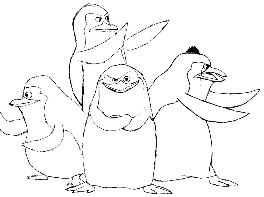 The Penguins Of Madagascar Coloring Pages By Alexander Free Printables