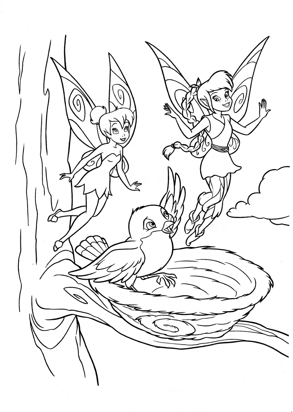 tinkerbell coloring pages from ava – Free Printables