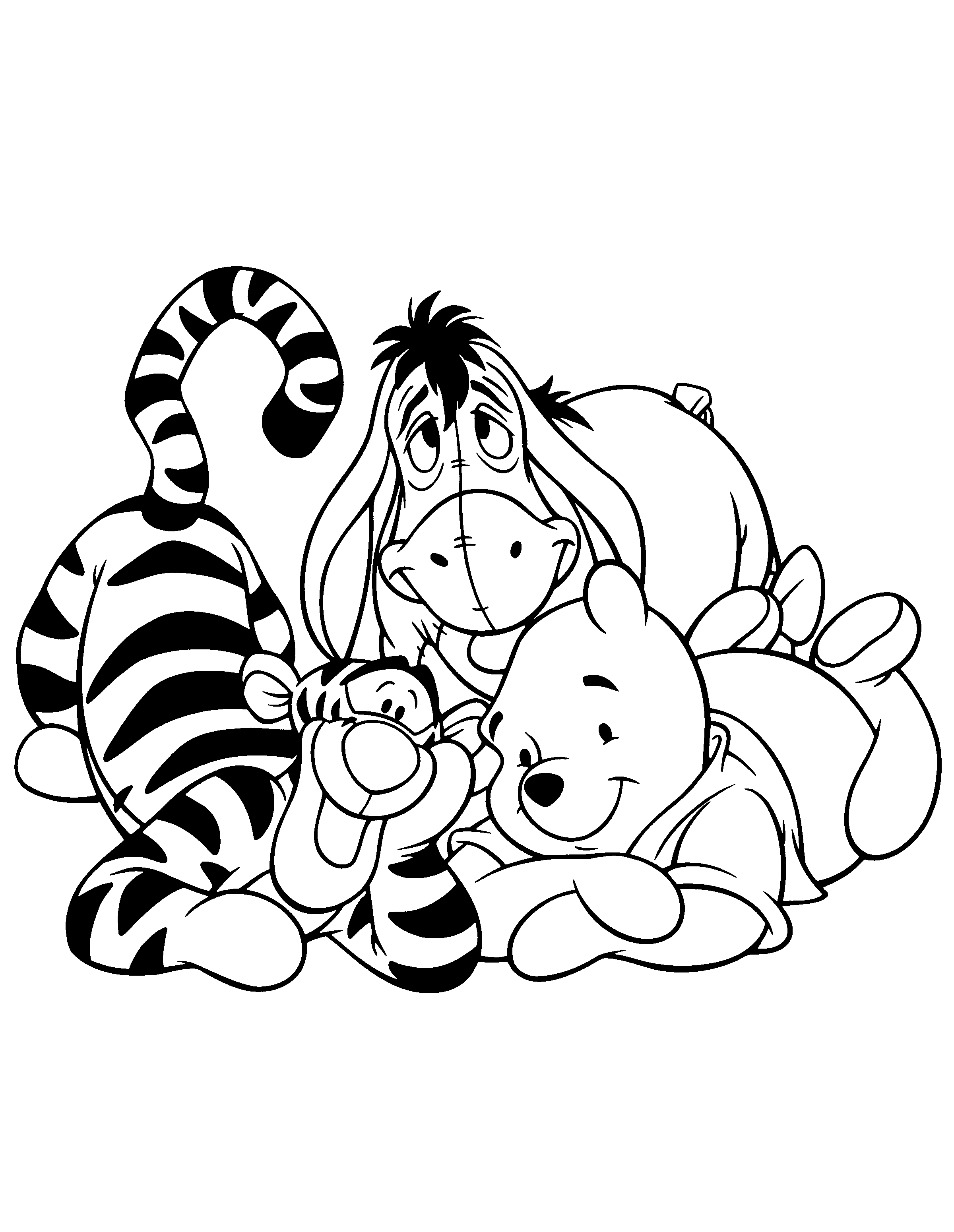 Winnie The Pooh Print Coloring Page Free Printables